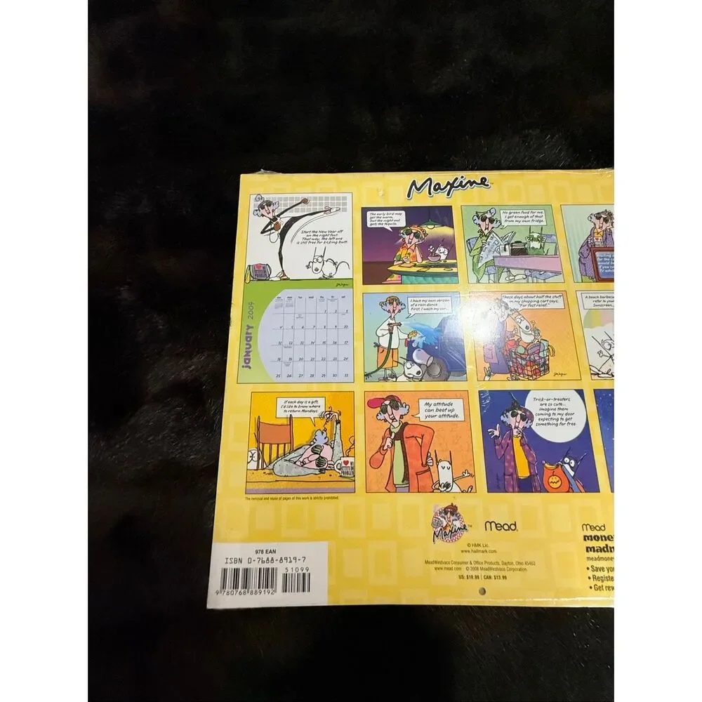 Maxine 2009 16 Month Wall Calendar New Hallmark Vintage Sealed